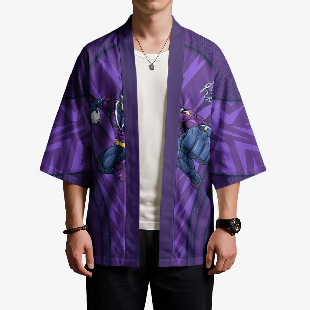 Melbourne Storm Rugby Mascot Kimono Australian Rugby Culture - Tribal Inspired Superhero