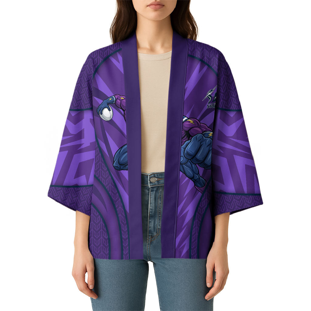 Melbourne Storm Rugby Mascot Kimono Australian Rugby Culture - Tribal Inspired Superhero
