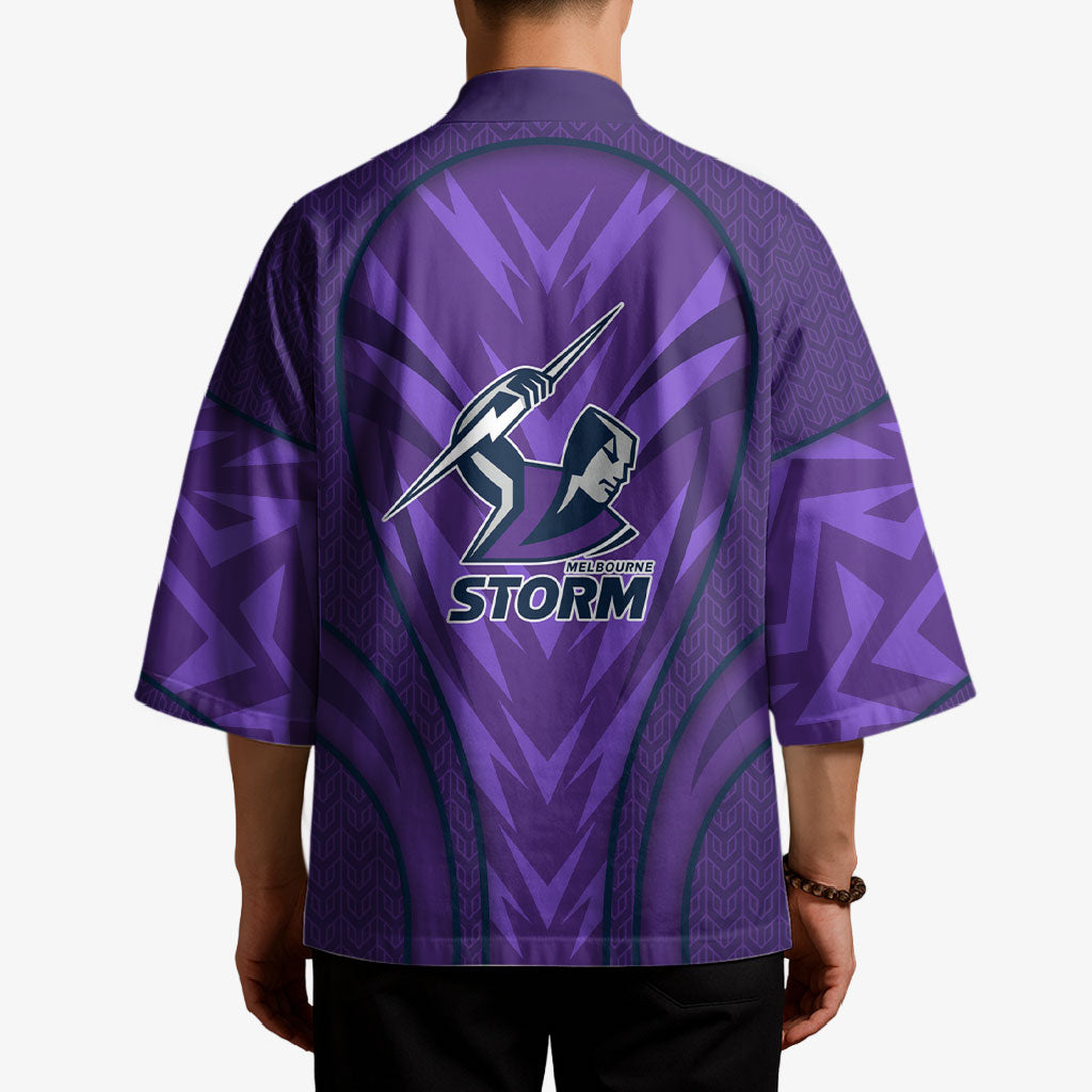 Melbourne Storm Rugby Mascot Kimono Australian Rugby Culture - Tribal Inspired Superhero