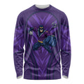Melbourne Storm Rugby Mascot Long Sleeve Shirt Australian Rugby Culture - Tribal Inspired Superhero