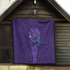 Melbourne Storm Rugby Mascot Quilt Australian Rugby Culture - Tribal Inspired Superhero