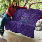 Melbourne Storm Rugby Mascot Quilt Australian Rugby Culture - Tribal Inspired Superhero