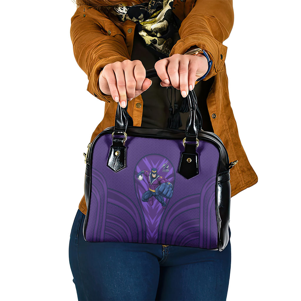 Melbourne Storm Rugby Mascot Shoulder Handbag Australian Rugby Culture - Tribal Inspired Superhero