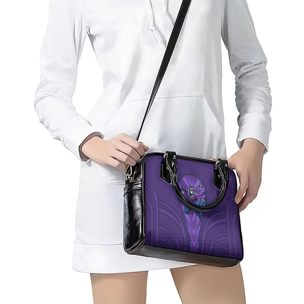 Melbourne Storm Rugby Mascot Shoulder Handbag Australian Rugby Culture - Tribal Inspired Superhero