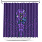 Melbourne Storm Rugby Mascot Shower Curtain Australian Rugby Culture - Tribal Inspired Superhero