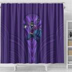 Melbourne Storm Rugby Mascot Shower Curtain Australian Rugby Culture - Tribal Inspired Superhero