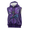 Melbourne Storm Rugby Mascot Sleeveless Zip Hoodie Australian Rugby Culture - Tribal Inspired Superhero