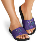 Melbourne Storm Rugby Mascot Slide Sandals Australian Rugby Culture - Tribal Inspired Superhero