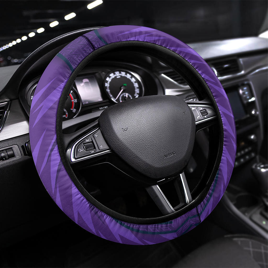 Melbourne Storm Rugby Mascot Steering Wheel Cover Australian Rugby Culture - Tribal Inspired Superhero