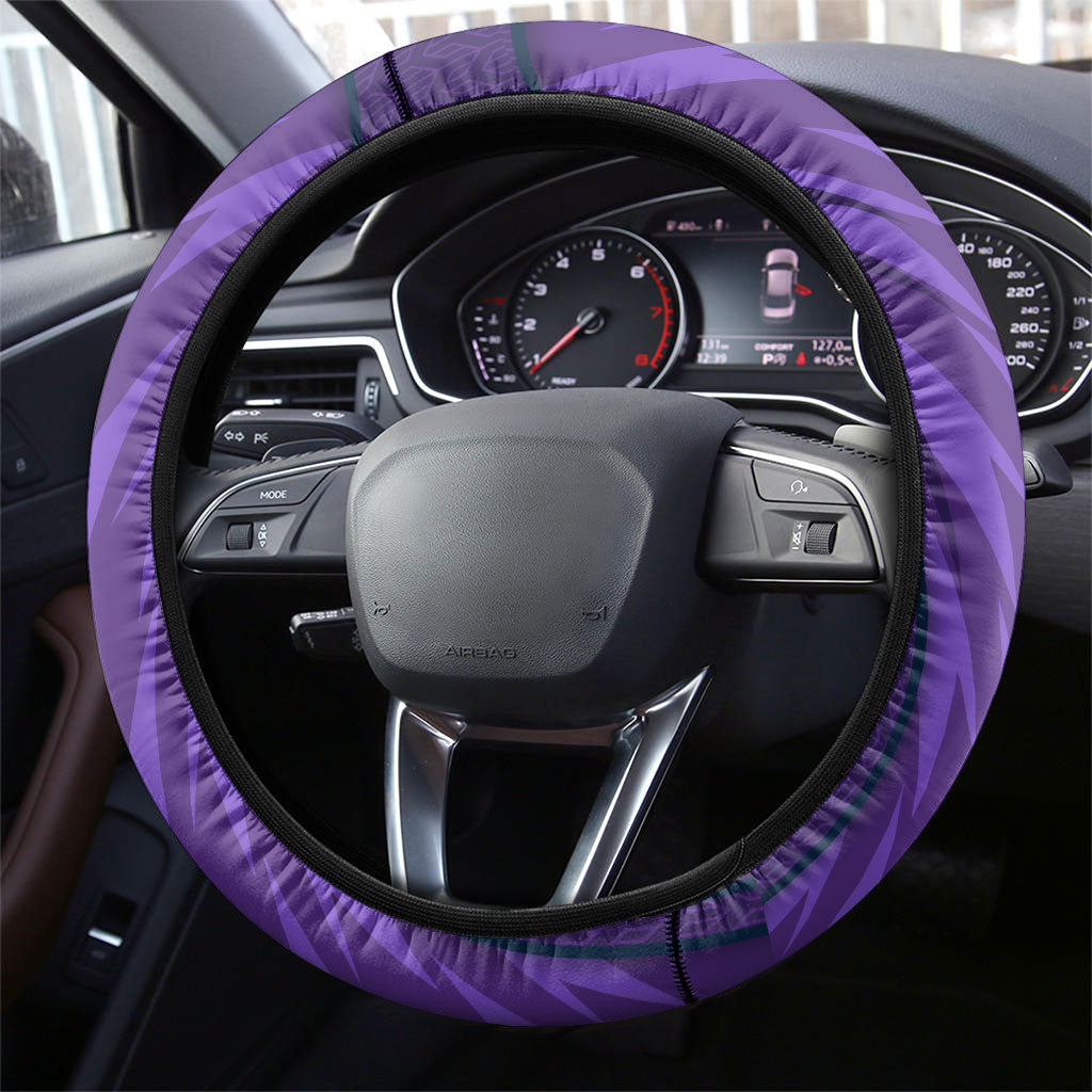 Melbourne Storm Rugby Mascot Steering Wheel Cover Australian Rugby Culture - Tribal Inspired Superhero