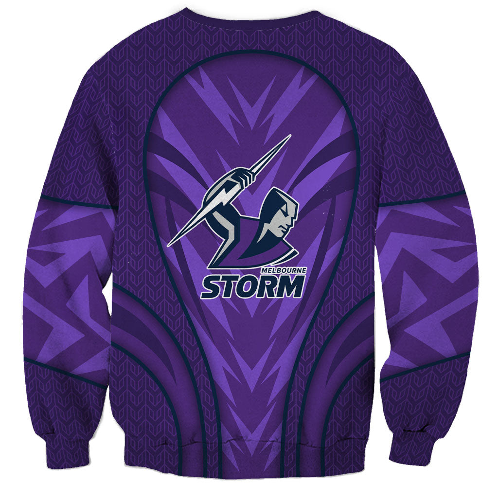 Melbourne Storm Rugby Mascot Sweatshirt Australian Rugby Culture - Tribal Inspired Superhero