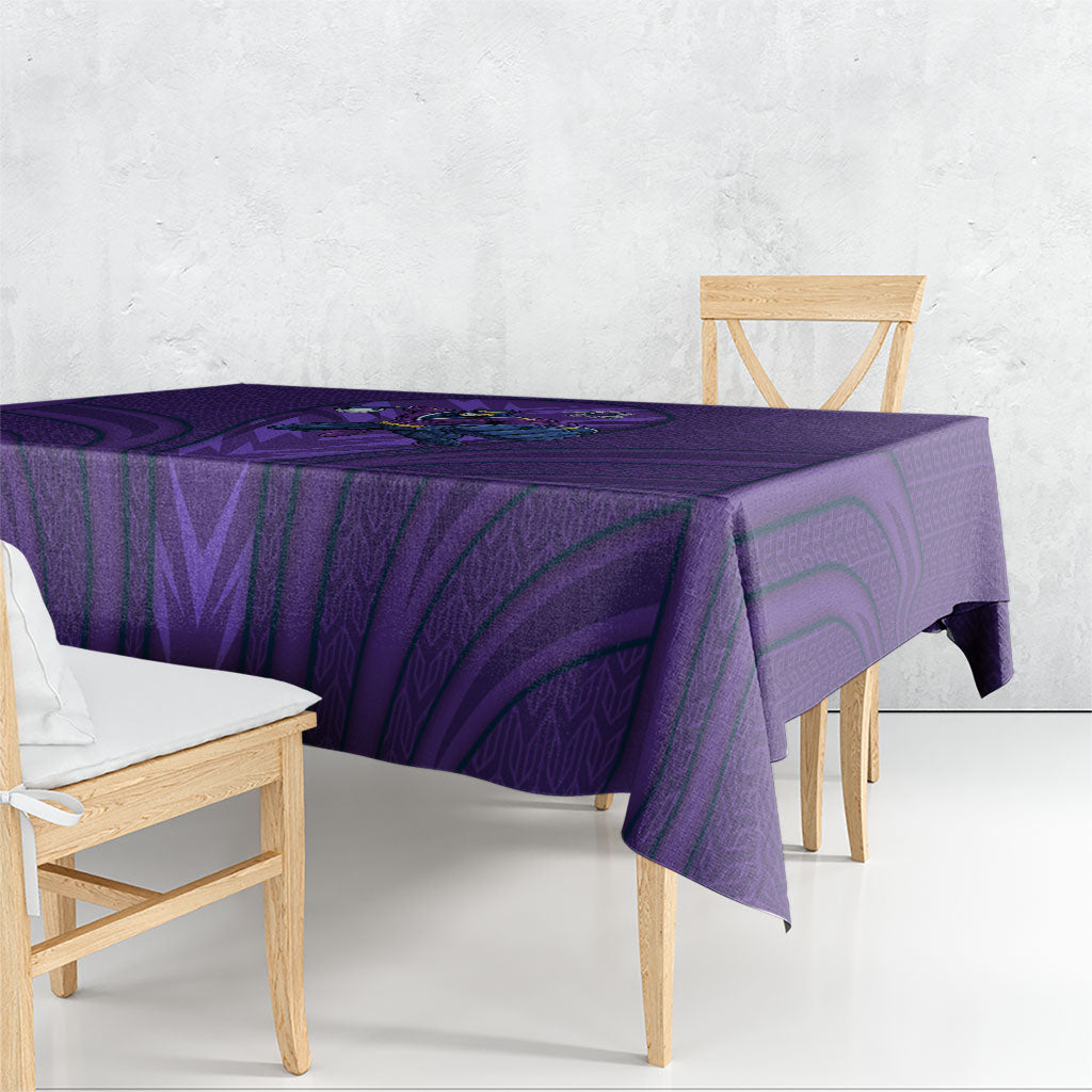 Melbourne Storm Rugby Mascot Tablecloth Australian Rugby Culture - Tribal Inspired Superhero