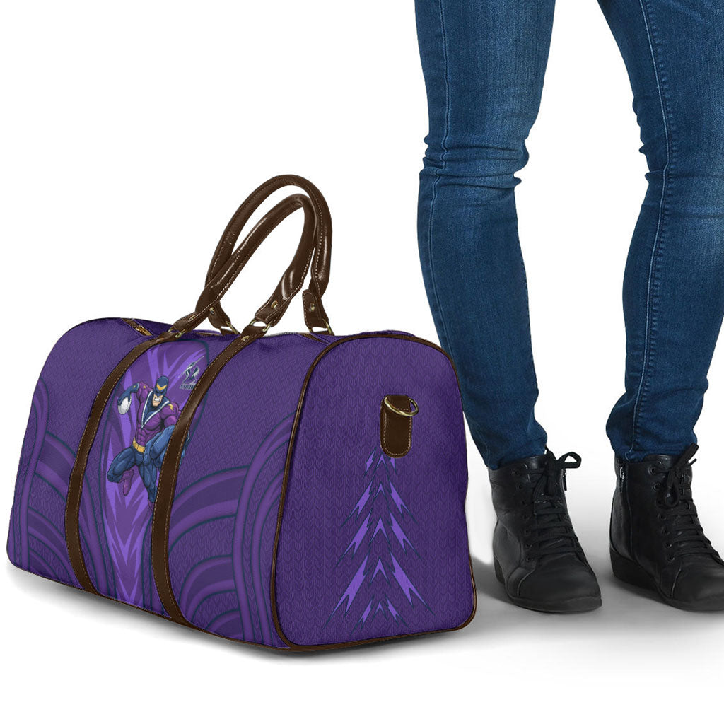 Melbourne Storm Rugby Mascot Travel Bag Australian Rugby Culture - Tribal Inspired Superhero