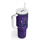 Melbourne Storm Rugby Mascot Tumbler With Handle Australian Rugby Culture - Tribal Inspired Superhero
