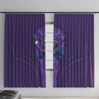 Melbourne Storm Rugby Mascot Window Curtain Australian Rugby Culture - Tribal Inspired Superhero