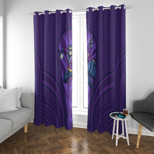 Melbourne Storm Rugby Mascot Window Curtain Australian Rugby Culture - Tribal Inspired Superhero