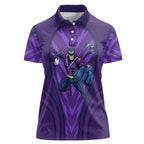 Melbourne Storm Rugby Mascot Women Polo Shirt Australian Rugby Culture - Tribal Inspired Superhero