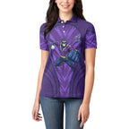 Melbourne Storm Rugby Mascot Women Polo Shirt Australian Rugby Culture - Tribal Inspired Superhero