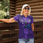 Melbourne Storm Rugby Mascot Women Polo Shirt Australian Rugby Culture - Tribal Inspired Superhero