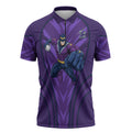 Melbourne Storm Rugby Mascot Zipper Polo Shirt Australian Rugby Culture - Tribal Inspired Superhero