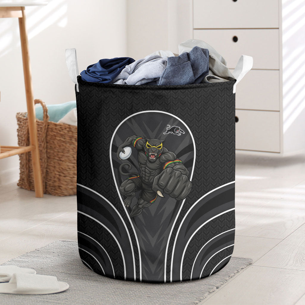 Penrith Panthers Rugby Mascot Laundry Basket Australian Rugby Culture - Tribal Inspired Black Panther