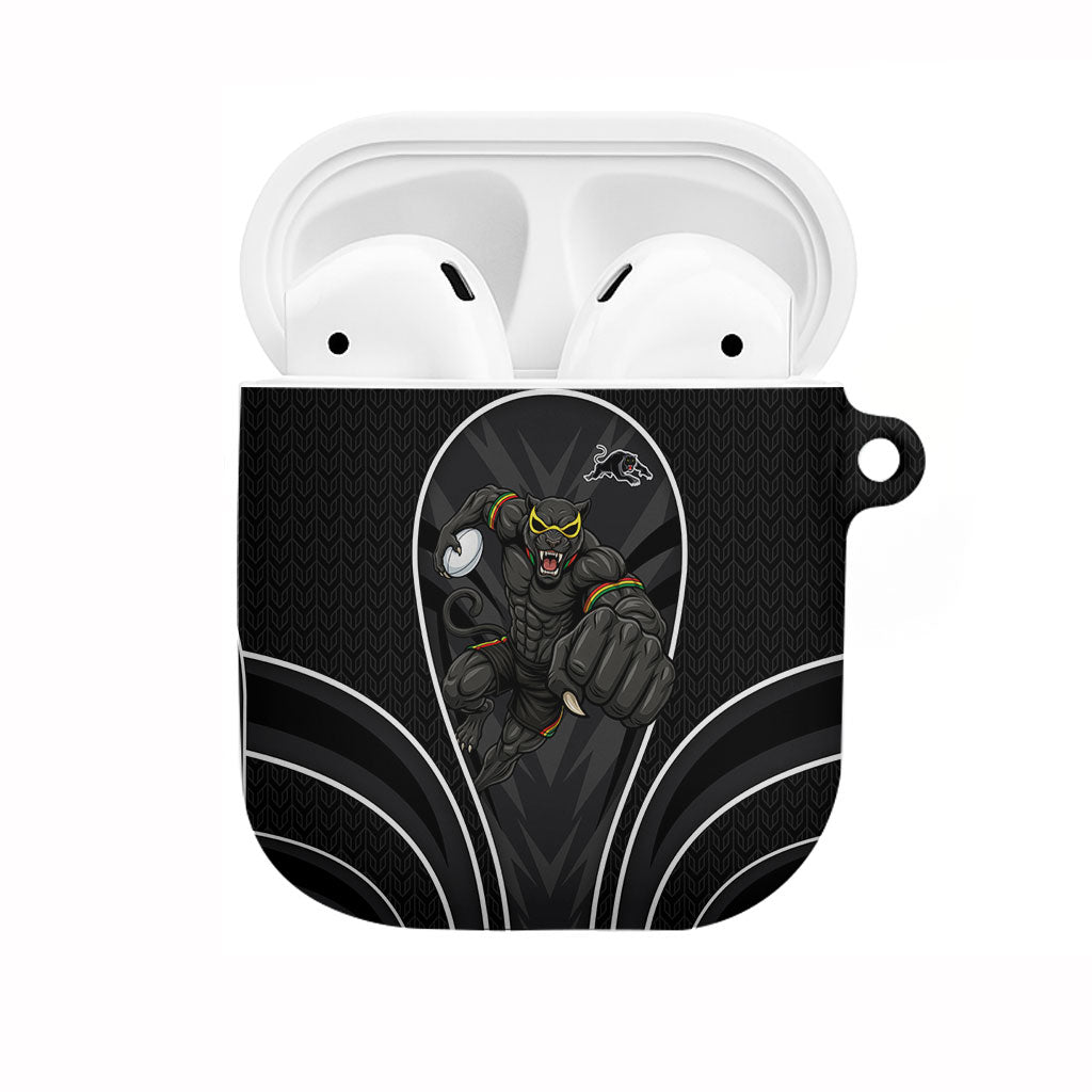 Penrith Panthers Rugby Mascot AirPods Case Australian Rugby Culture - Tribal Inspired Black Panther