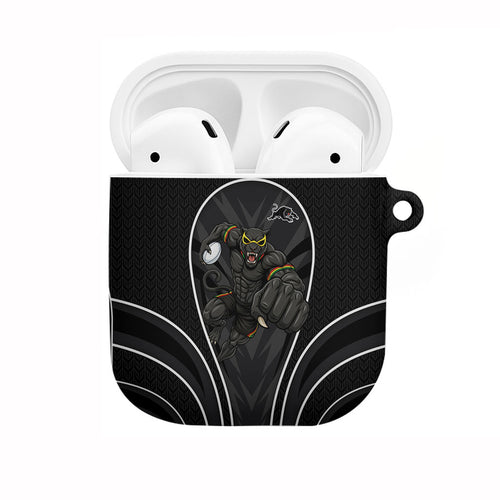 Penrith Panthers Rugby Mascot AirPods Case Australian Rugby Culture - Tribal Inspired Black Panther
