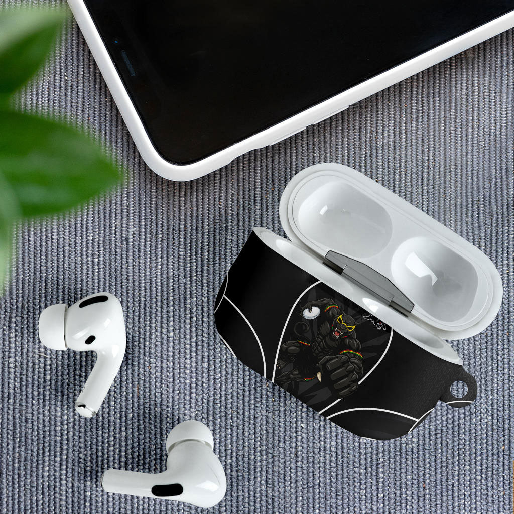 Penrith Panthers Rugby Mascot AirPods Case Australian Rugby Culture - Tribal Inspired Black Panther