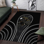 Penrith Panthers Rugby Mascot Area Rug Australian Rugby Culture - Tribal Inspired Black Panther