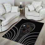 Penrith Panthers Rugby Mascot Area Rug Australian Rugby Culture - Tribal Inspired Black Panther