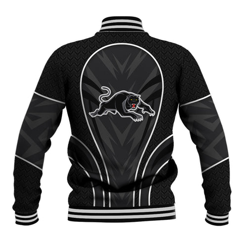 Penrith Panthers Rugby Mascot Baseball Jacket Australian Rugby Culture - Tribal Inspired Black Panther