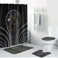 Penrith Panthers Rugby Mascot Bathroom Set Australian Rugby Culture - Tribal Inspired Black Panther