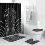 Penrith Panthers Rugby Mascot Bathroom Set Australian Rugby Culture - Tribal Inspired Black Panther