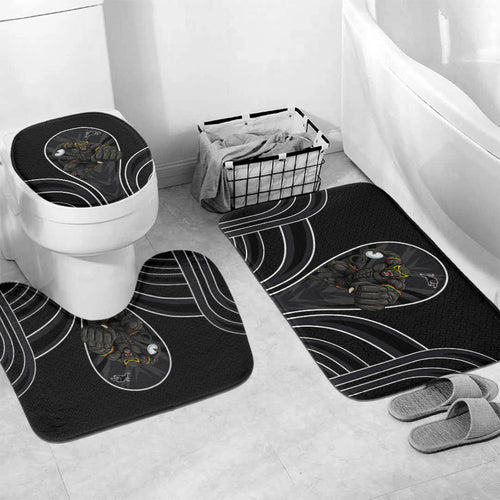 Penrith Panthers Rugby Mascot Bathroom Set Australian Rugby Culture - Tribal Inspired Black Panther