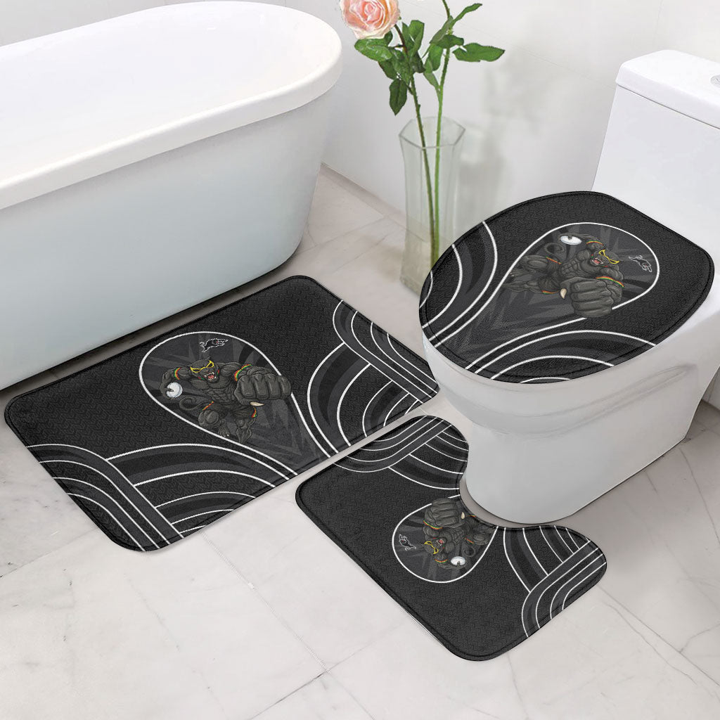 Penrith Panthers Rugby Mascot Bathroom Set Australian Rugby Culture - Tribal Inspired Black Panther