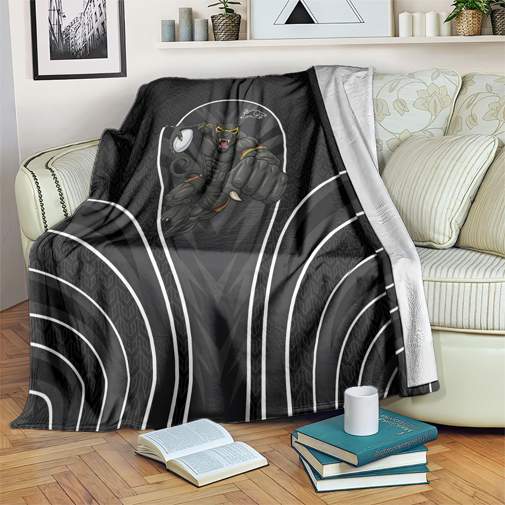 Penrith Panthers Rugby Mascot Blanket Australian Rugby Culture - Tribal Inspired Black Panther