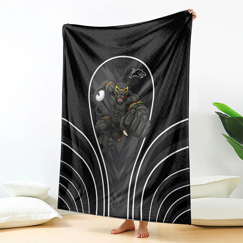Penrith Panthers Rugby Mascot Blanket Australian Rugby Culture - Tribal Inspired Black Panther