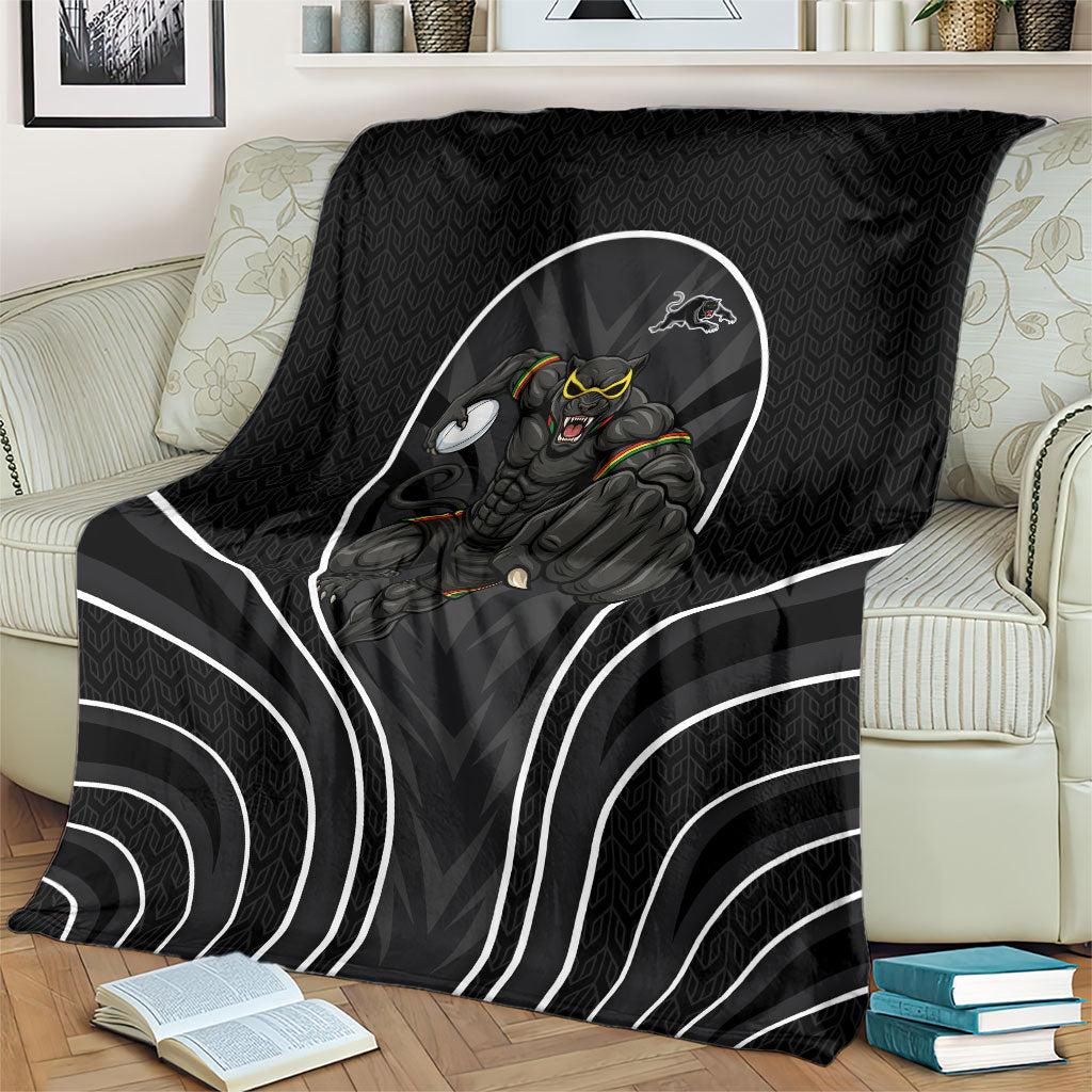 Penrith Panthers Rugby Mascot Blanket Australian Rugby Culture - Tribal Inspired Black Panther