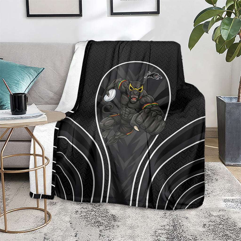 Penrith Panthers Rugby Mascot Blanket Australian Rugby Culture - Tribal Inspired Black Panther