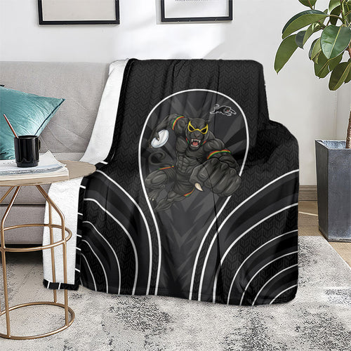 Penrith Panthers Rugby Mascot Blanket Australian Rugby Culture - Tribal Inspired Black Panther