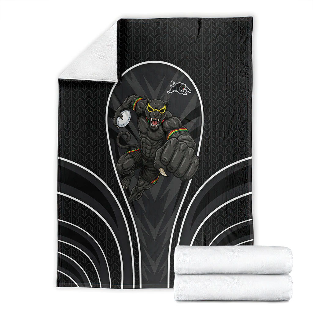 Penrith Panthers Rugby Mascot Blanket Australian Rugby Culture - Tribal Inspired Black Panther