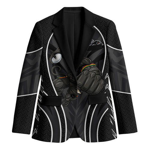 Penrith Panthers Rugby Mascot Blazer Australian Rugby Culture - Tribal Inspired Black Panther