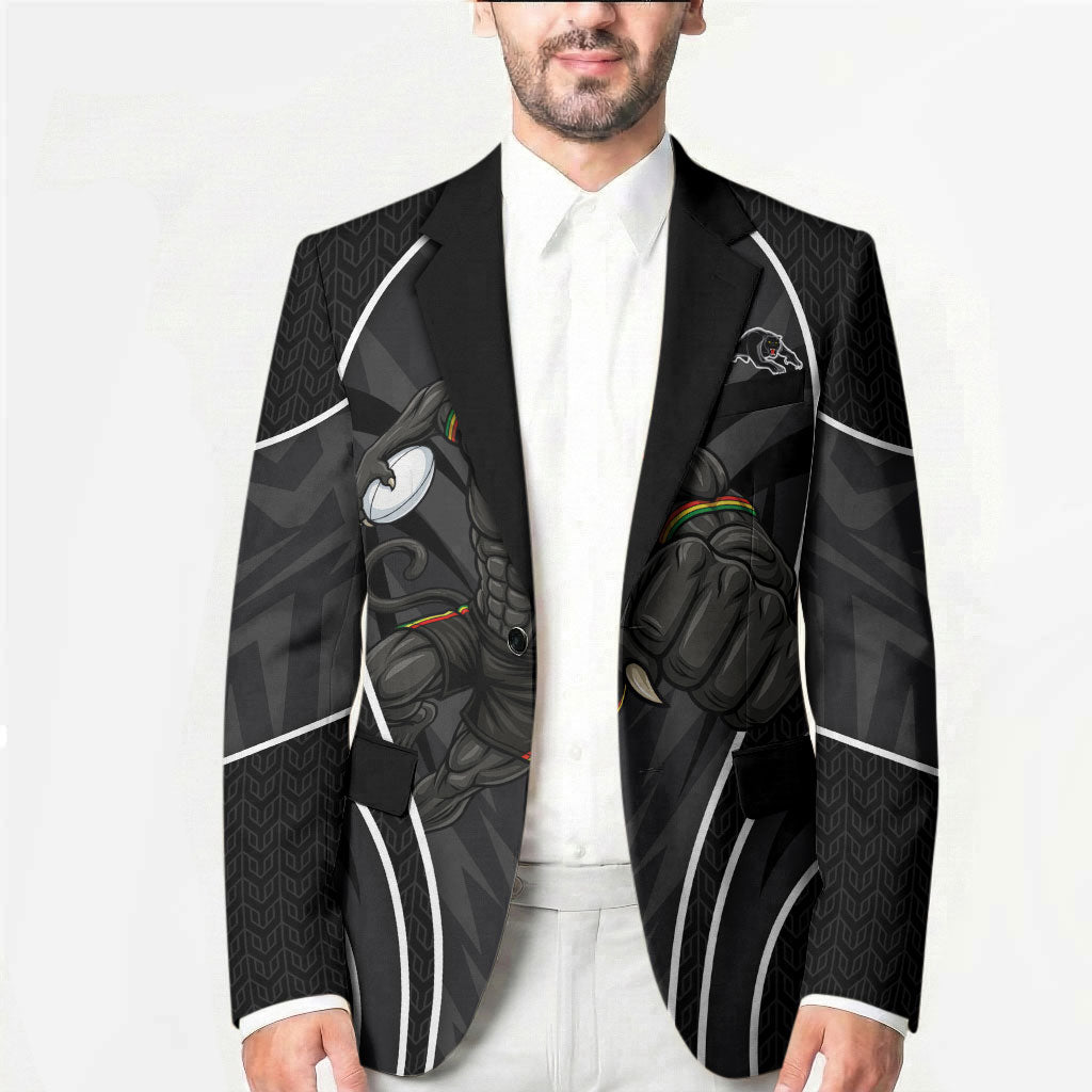 Penrith Panthers Rugby Mascot Blazer Australian Rugby Culture - Tribal Inspired Black Panther