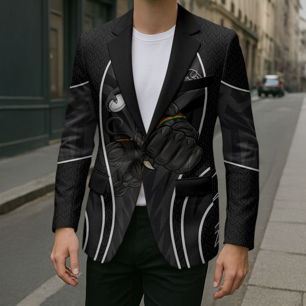 Penrith Panthers Rugby Mascot Blazer Australian Rugby Culture - Tribal Inspired Black Panther