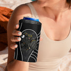 Penrith Panthers Rugby Mascot 4 in 1 Can Cooler Tumbler Australian Rugby Culture - Tribal Inspired Black Panther