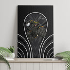 Penrith Panthers Rugby Mascot Canvas Wall Art Australian Rugby Culture - Tribal Inspired Black Panther