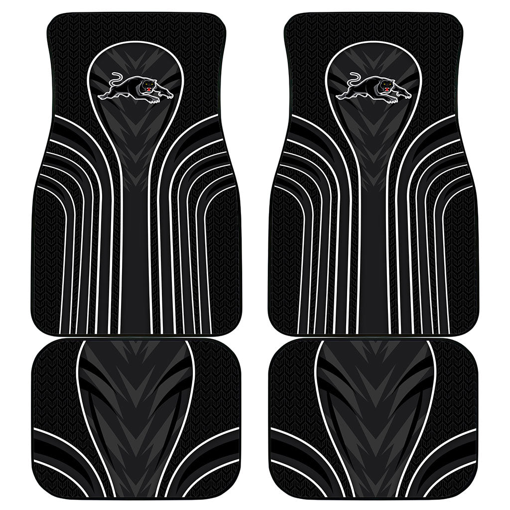 Penrith Panthers Rugby Mascot Car Mats Australian Rugby Culture - Tribal Inspired Black Panther