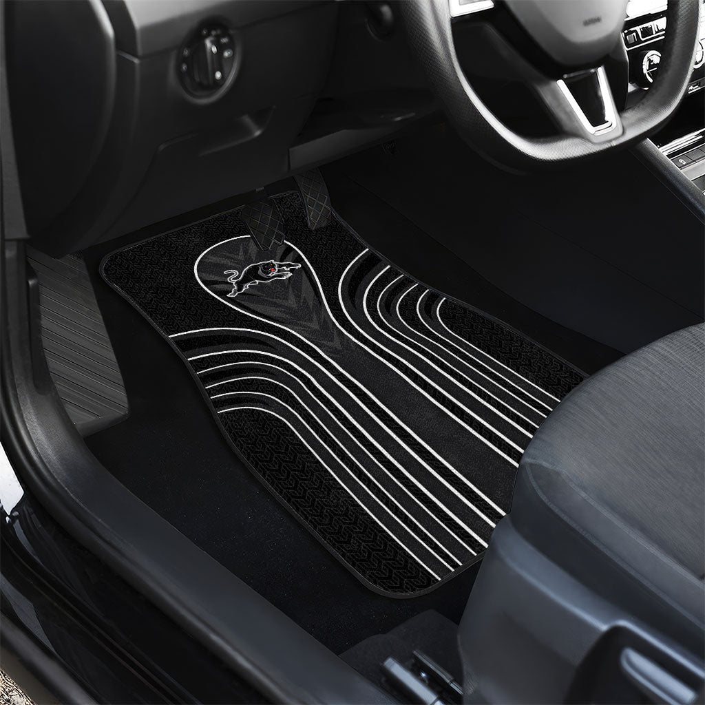 Penrith Panthers Rugby Mascot Car Mats Australian Rugby Culture - Tribal Inspired Black Panther
