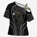 Penrith Panthers Rugby Mascot Cross Shoulder Shirt Australian Rugby Culture - Tribal Inspired Black Panther