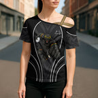 Penrith Panthers Rugby Mascot Cross Shoulder Shirt Australian Rugby Culture - Tribal Inspired Black Panther